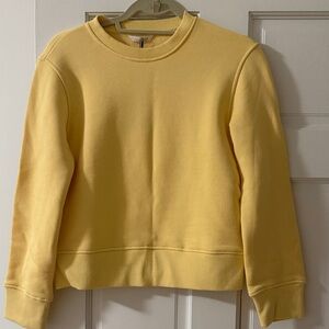 Zara yellow Crewneck Sweatshirt